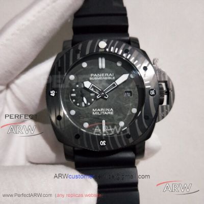 Perfect Replica Panerai Submersible Marina Militare Carbotech 47mm Black Camouflage Dial Watch PAM00979